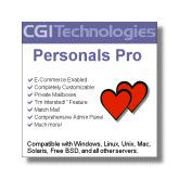 <b>CGI Technologies</b> Personals Pro with FREE Installation