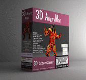 3D Angry <b>Man</b>