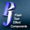 PJ components - <b>Macromedia</b> Flash text effects